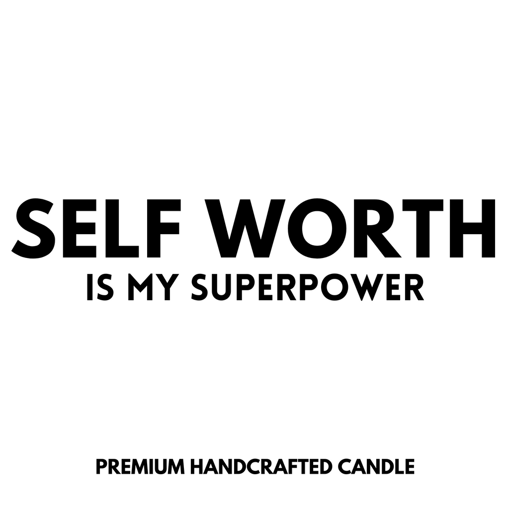 Self Worth Is My Superpower Candle